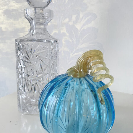 Blown Glass Pumpkin - Cinderella