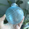 Handblown Glass Christmas Ornament - Blue Twist - Image 3