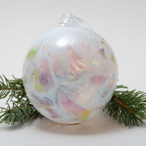 Handblown Glass Christmas Ornament - Wildberry Shard