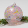 Handblown Glass Christmas Ornament - Prism Swirl