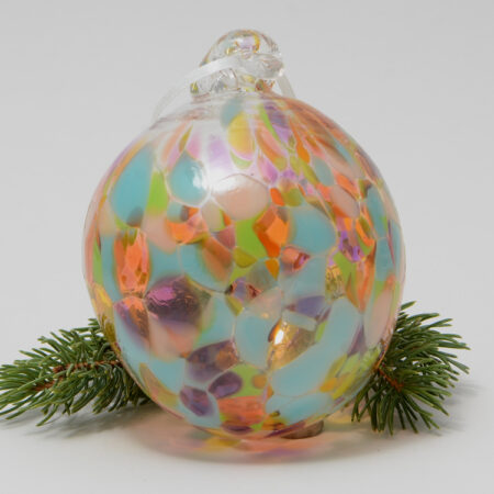 Handblown Glass Christmas Ornament - Garden View