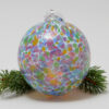 Handblown Glass Christmas Ornament - Rainbow Dapple
