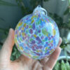 Handblown Glass Christmas Ornament - Rainbow Dapple - Image 3