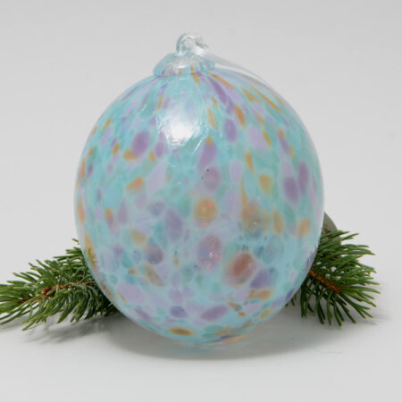 Handblown Glass Christmas Ornament - Peacock