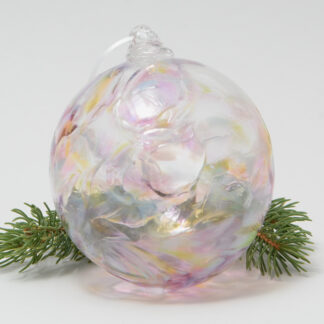 Handblown Glass Christmas Ornament - Transparent Shards
