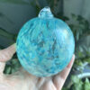 Handblown Glass Christmas Ornament - Transparent Ocean - Image 3