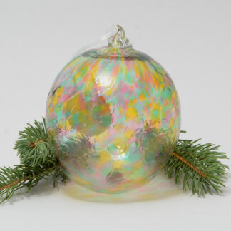 Handblown Glass Christmas Ornament - Random Bookstore Frit Round 2