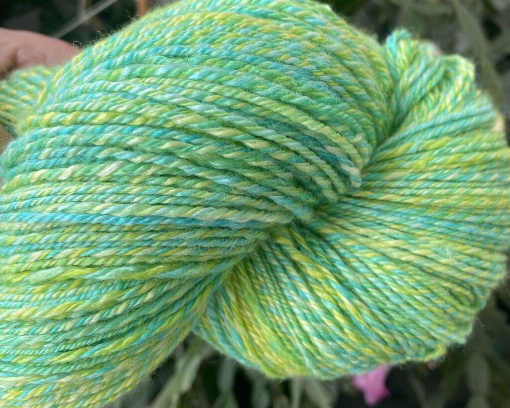 Handspun Yarn - Kiwi Squeeze