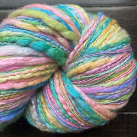 Handspun Art Yarn - Tropical Rainbow