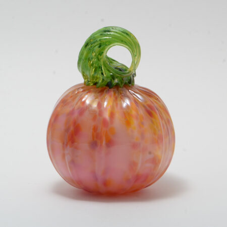 Hand Blown Glass Mini Pumpkin - Winsome Pink