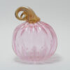 Hand Blown Glass Pumpkin - Pink Princess