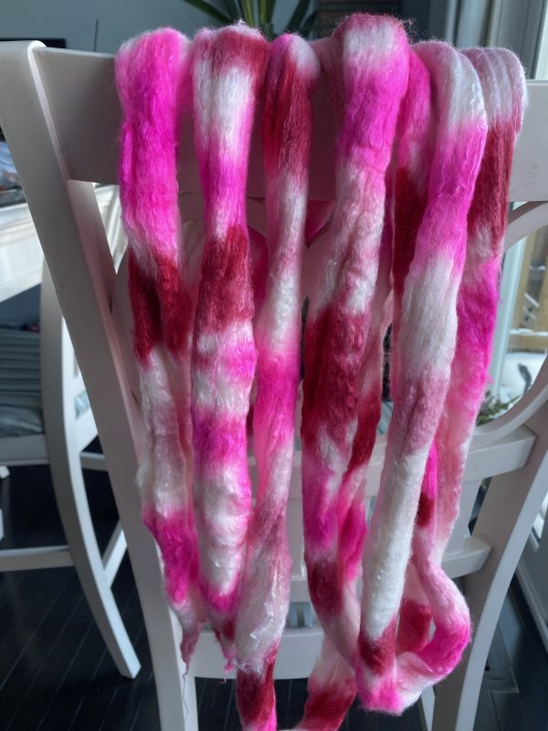 Hand-Dyed Roving - Sweet Valentine - Image 3