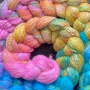 Hand-Dyed Roving - Tropical Rainbow