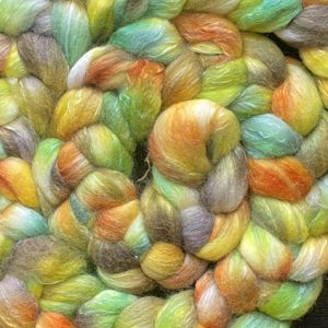 Hand-Dyed Roving - Sunflora