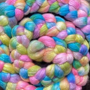 Hand-Dyed Roving - Tropical Rainbow