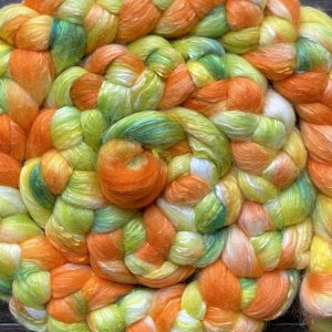 Hand-Dyed Roving - Citrus Peel