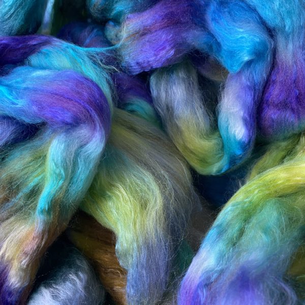 Hand-Dyed Roving - Peacock Feather - Image 4