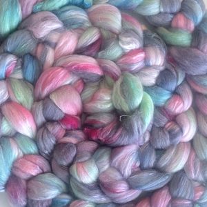 Hand-Dyed Roving - Smoky Rose