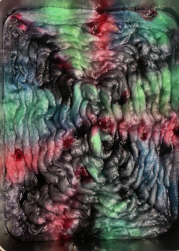 Hand-Dyed Roving - Smoky Rose - Image 6