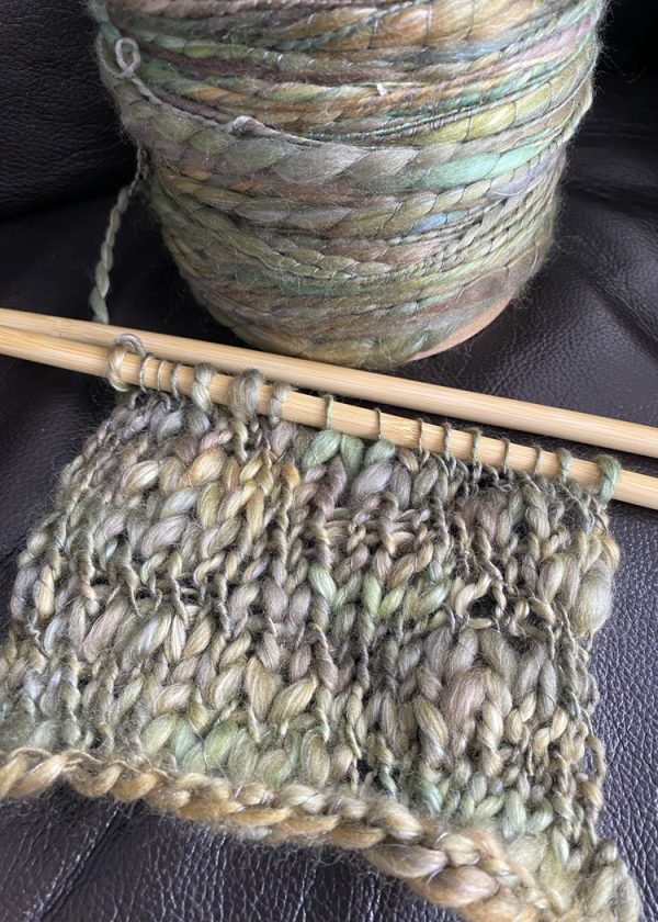 Handspun Art Yarn - Camo Pants - Image 4