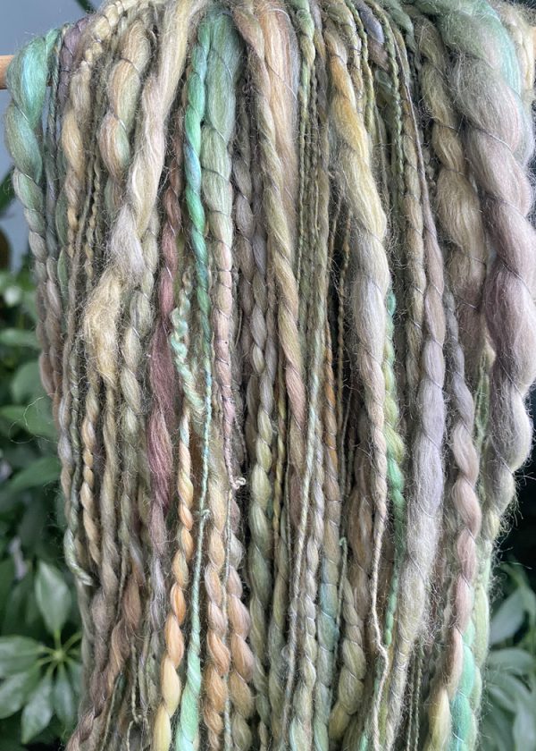 Handspun Art Yarn - Camo Pants - Image 3