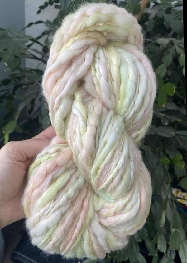 Handspun Art Yarn - Summer Melons - Image 2