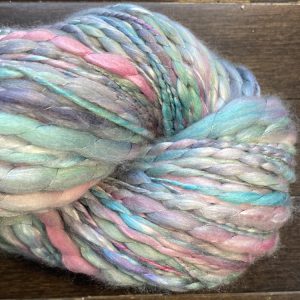 Handspun Art Yarn - Smokey Rose