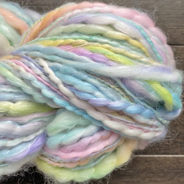 Handspun Art Yarn - Soap Bubble