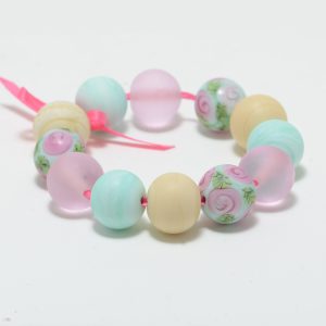 Bead Set: Marmo Rose