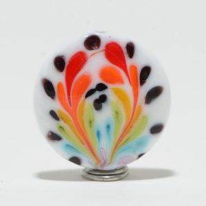 Focal Bead: Rainbow Flourish