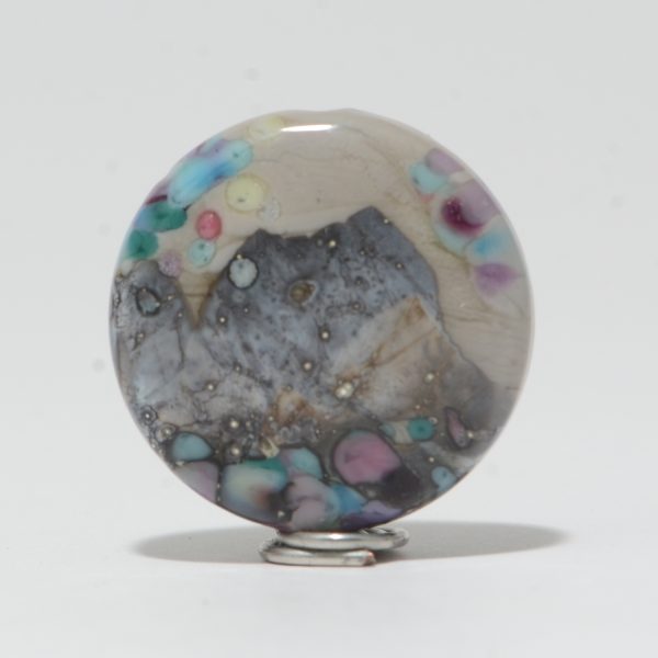 Focal Bead: Concrete Mountain