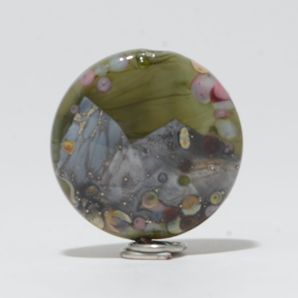 Focal Bead: Avocado Mountain