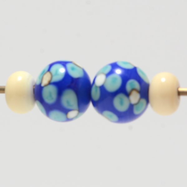 Earring Beads:  Cobalt Mint Dangles - Image 2