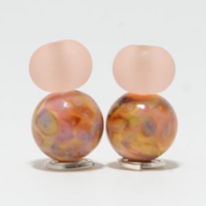 Earring Beads:  Winsome Peach Dangles