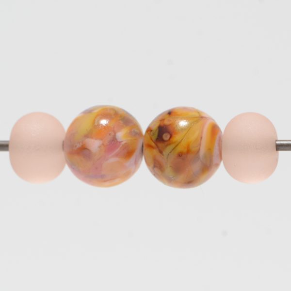 Earring Beads:  Winsome Peach Dangles - Image 3