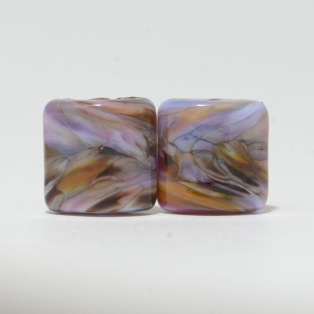 Earring Beads: Peruvian Violet Nuggets