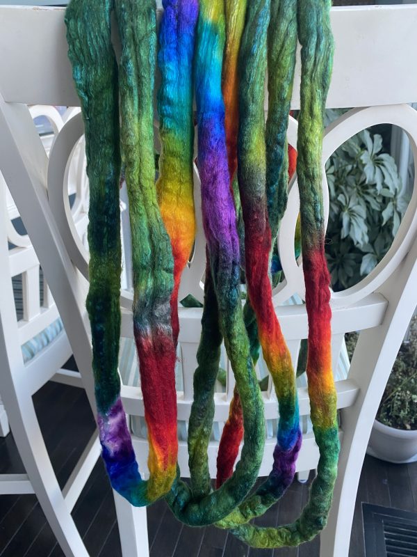 Hand-Dyed Roving - Lucky Charms - Image 3