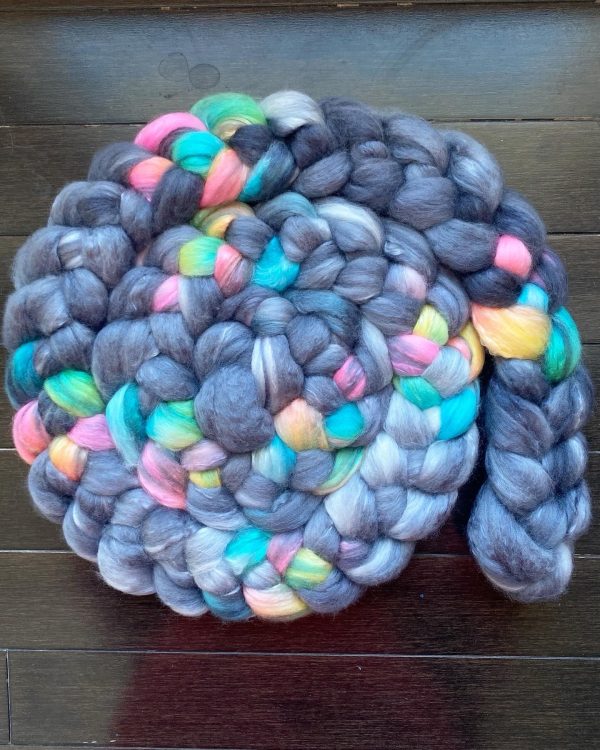 Hand-Dyed Roving - Rainbows in the Mist - Image 5