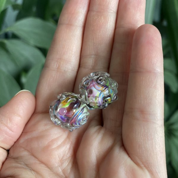 Earring Beads:  Wildberry Wiggles - Image 3