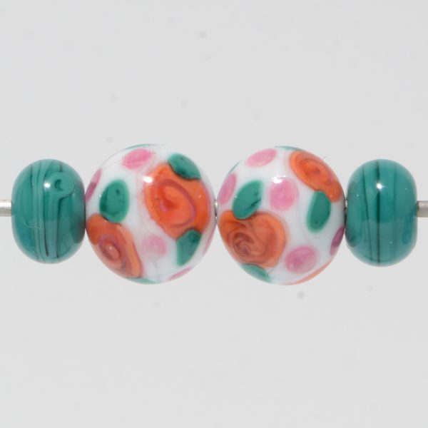 Earring Beads:  Citrus Rose Dangles - Image 2