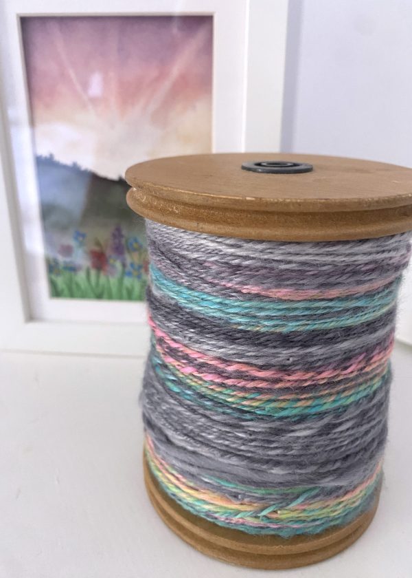 Handspun Yarn - Rainbows in the Mist - Image 4