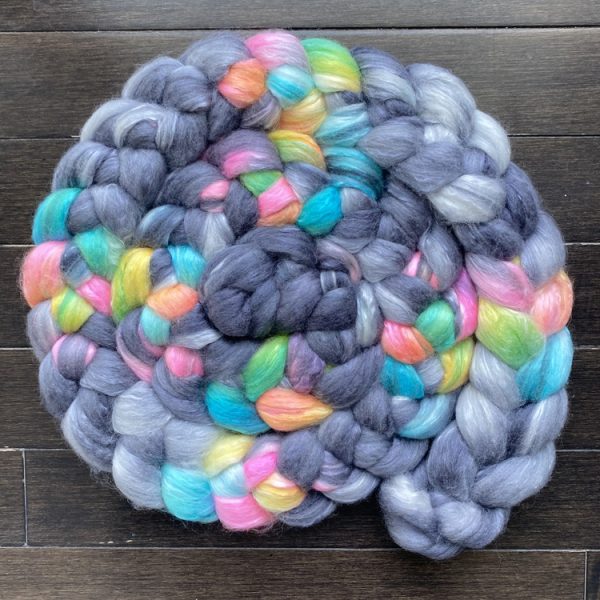 Handspun Art Yarn - Rainbows in the Mist - Image 7