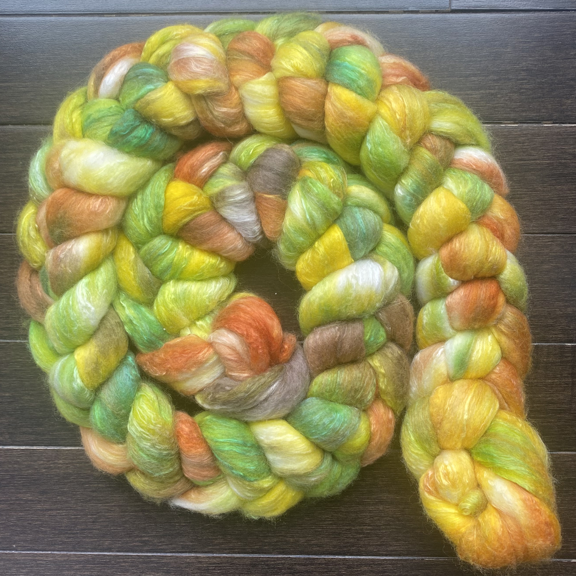 Handwoven Merino Wool Scarf - Sunflora - Image 7