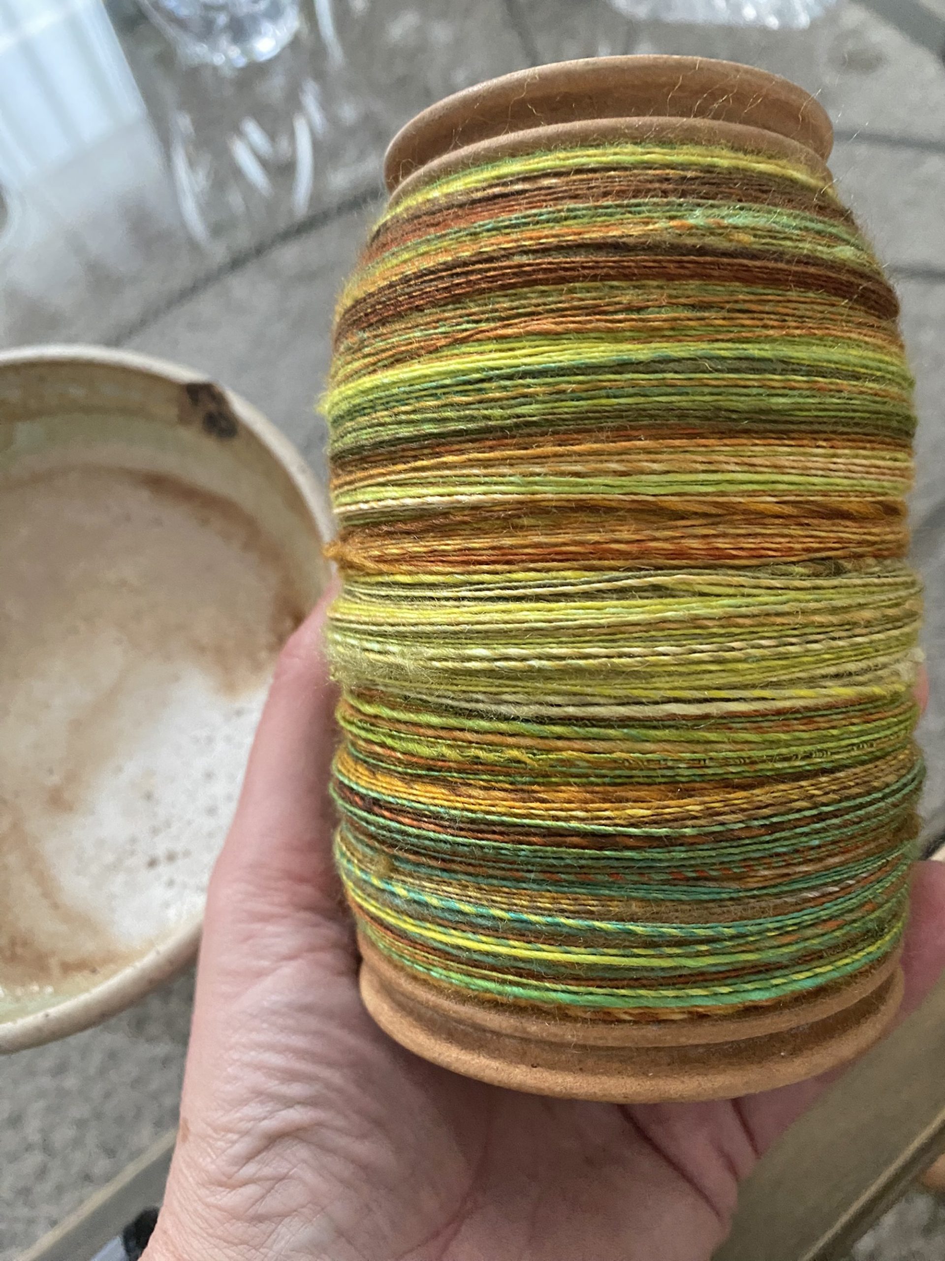 Handwoven Merino Wool Scarf - Sunflora - Image 5