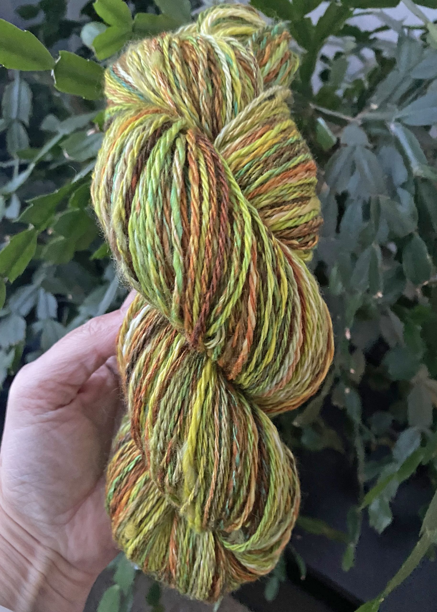 Handwoven Merino Wool Scarf - Sunflora - Image 6