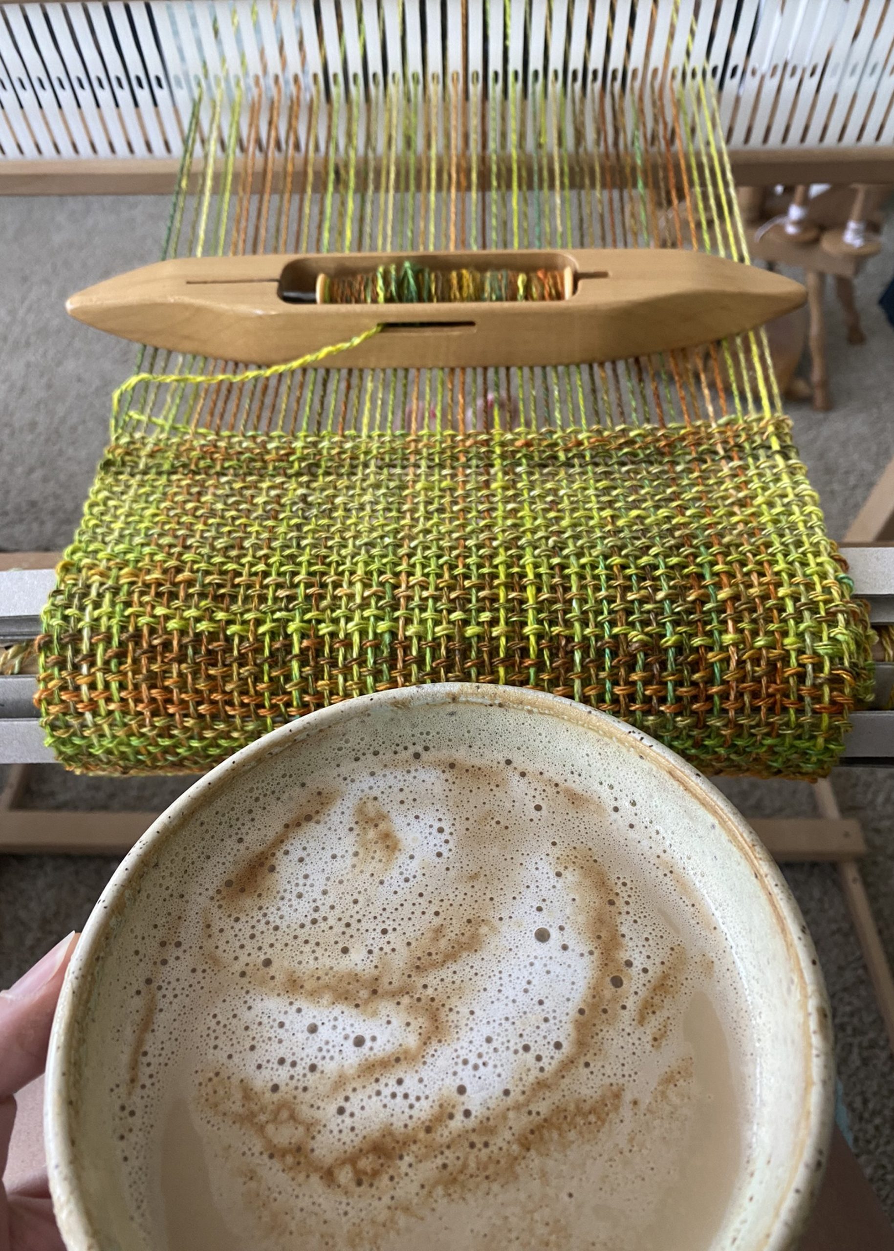 Handwoven Merino Wool Scarf - Sunflora - Image 4