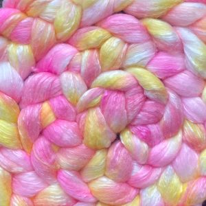 Hand-Dyed Roving - Pink Lemonade