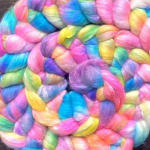 Hand-Dyed Roving - Tropical Rainbow