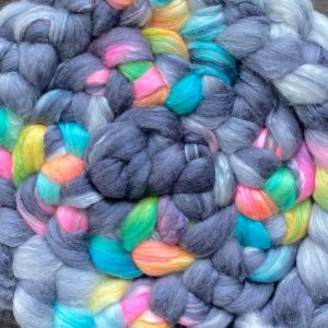 Hand-Dyed Roving - Rainbows in the Mist (#2)