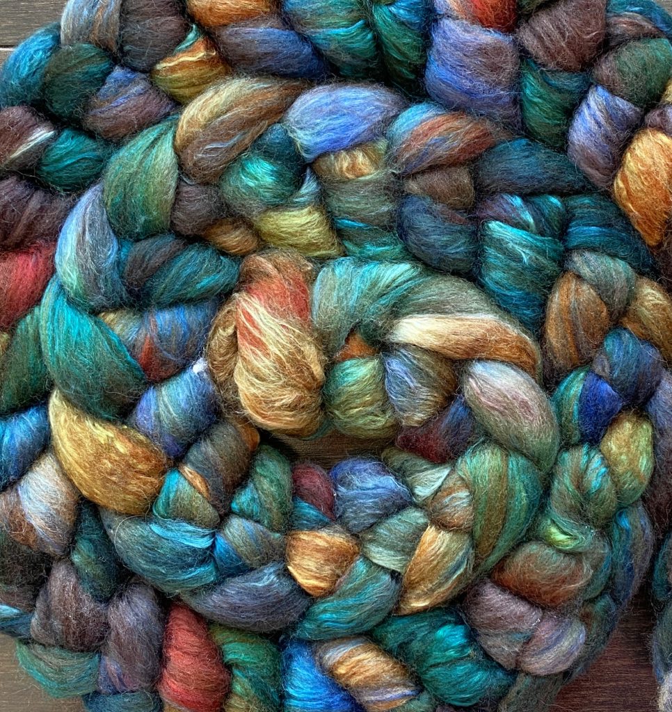 Hand-Dyed Roving - Manly